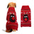 Christmas knitted dog jumper with festive pattern in Gold Silk Christmas Tree, material detail