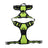 Escape-resistant reflective dog harness in black, product image 5
