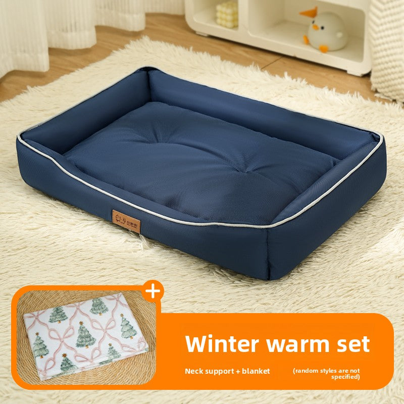 Waterproof Oxford dog bed with raised edges and soft base, photo 61