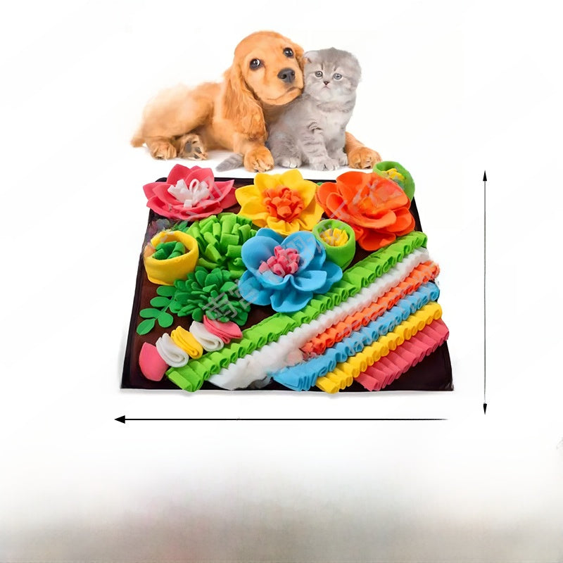 Dog Puzzle Snuffle Mat for Slow Feeding - Mental Stimulation Sniffing Pad in Many Shapes