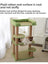 Two-tier oval sisal cat nest and climbing frame, photo from another angle