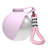 Collapsible stainless steel pet water bottle, showing size and shape