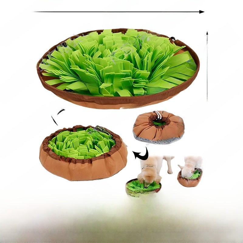 Dog puzzle snuffle mat for slow feeding and mental stimulation - view 5