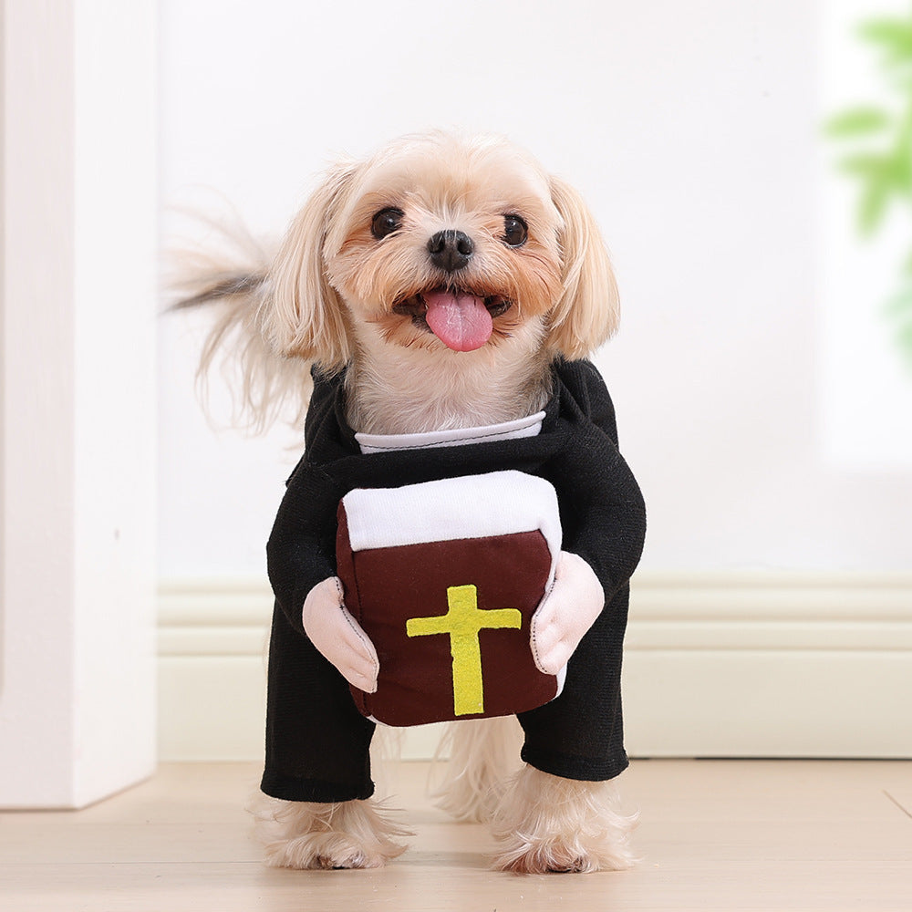 Funny holiday pet costumes in six different styles