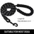 Strong nylon dog walking lead, close-up detail view