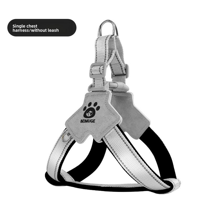 Escape-resistant reflective dog harness, available from Pet Royale UK