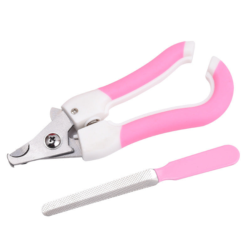 Pet Grooming Tool Set with Flea Comb, Nail Clippers and Scissors