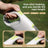 Reflective retractable dog lead, 5m, close-up detail view