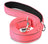 Double-sided reflective nylon dog lead in 4 colour options