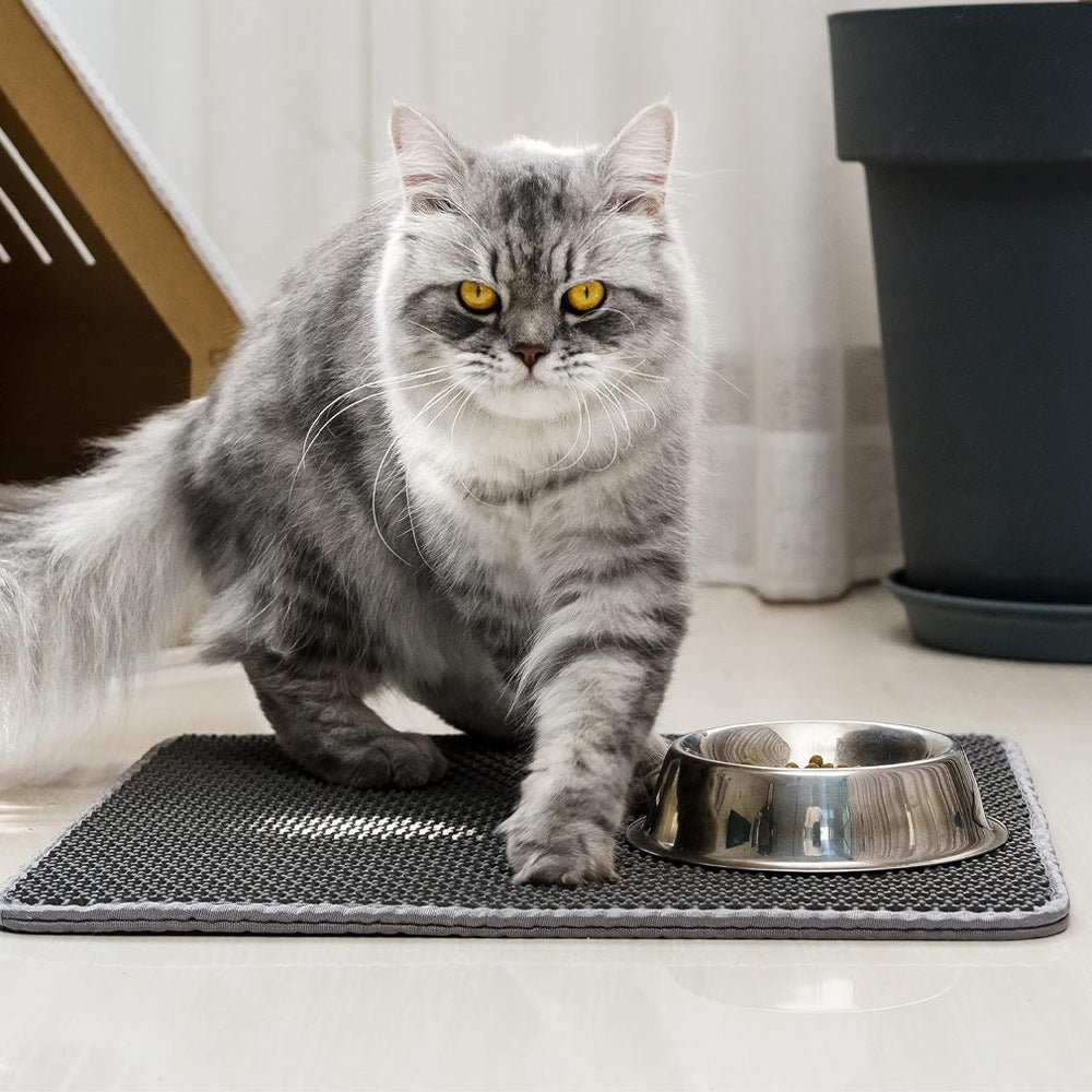Washable Honeycomb Cat Litter Mat, Anti-Scatter Filter Pad