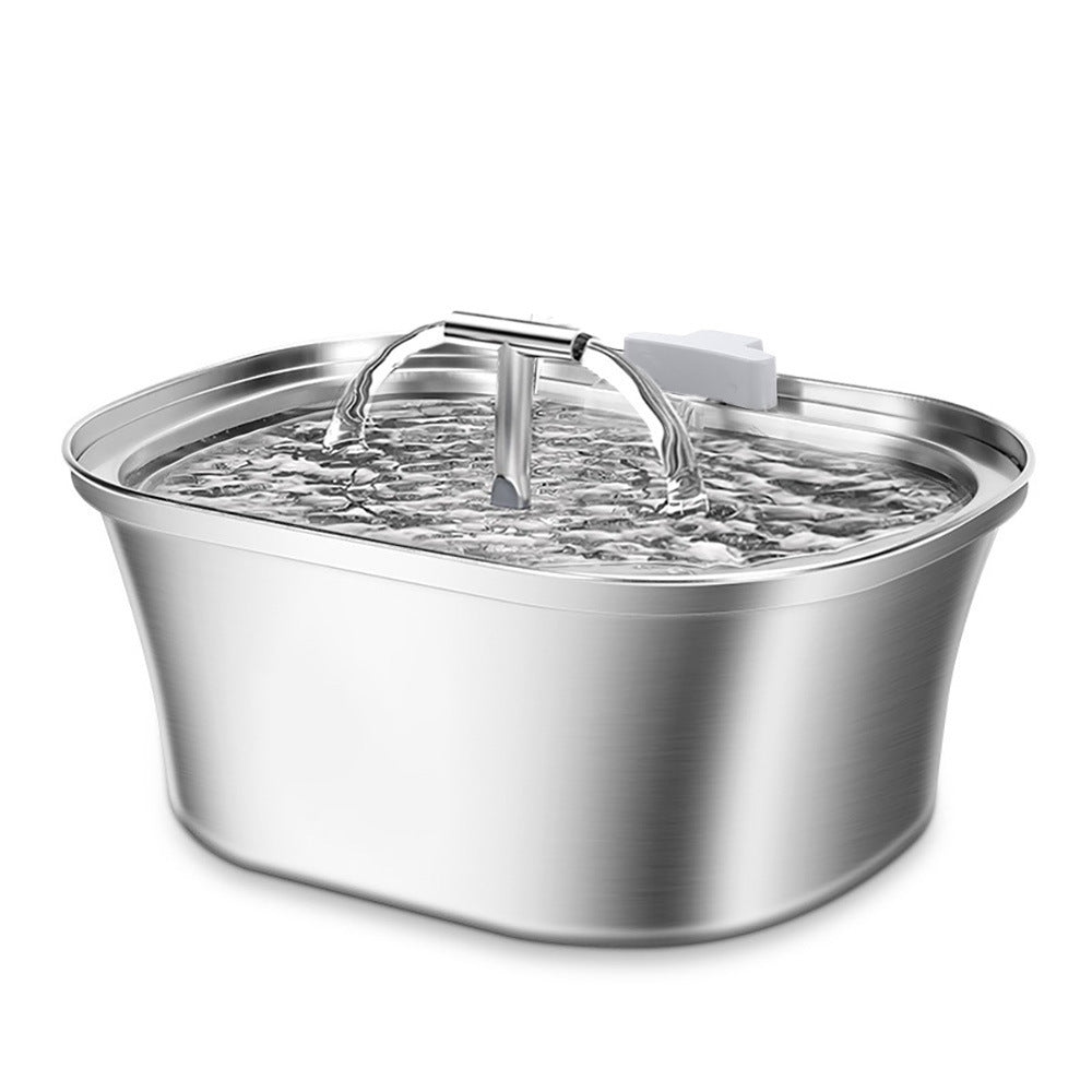 Stainless Steel Pet Water Fountain with Filter