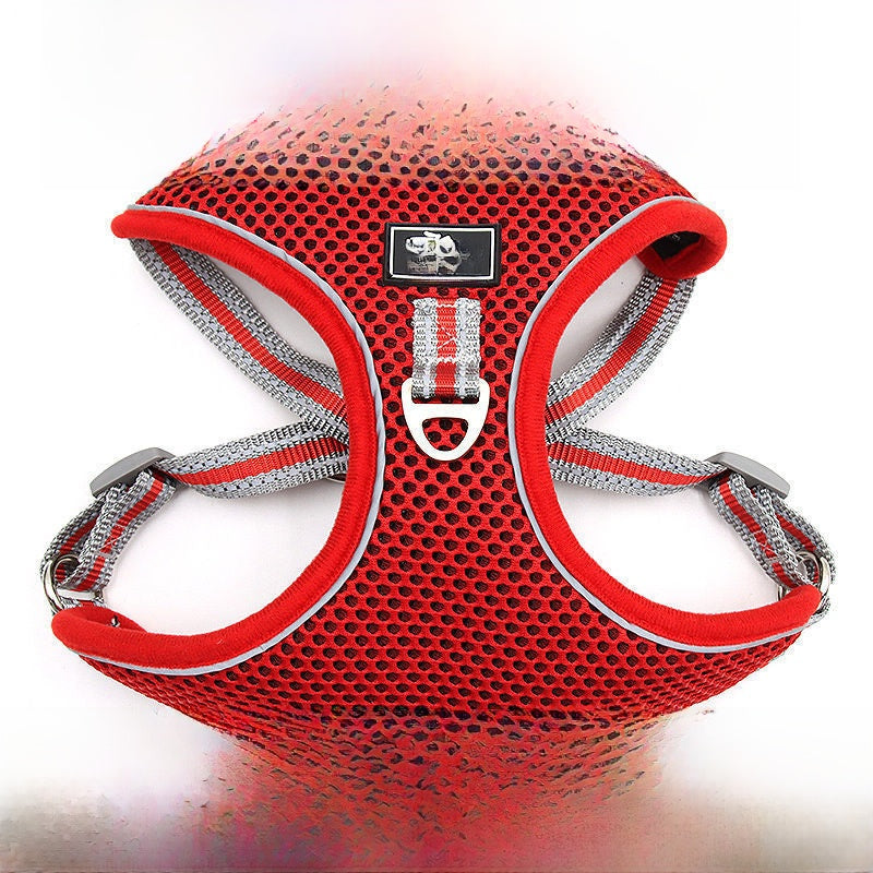 Mesh reflective dog harness, 4 sizes available from Pet Royale UK