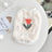 Soft suede-feel pullover sweatshirt for dogs and cats in White, top view