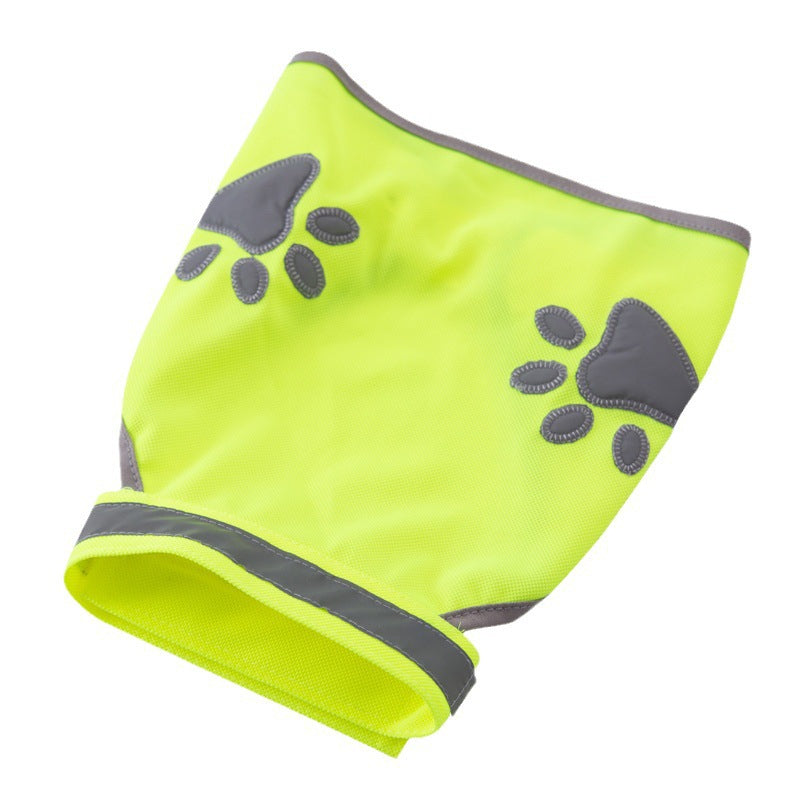 Reflective fluorescent dog safety vest, available in 3 colours, sizes Small to Large, image 5