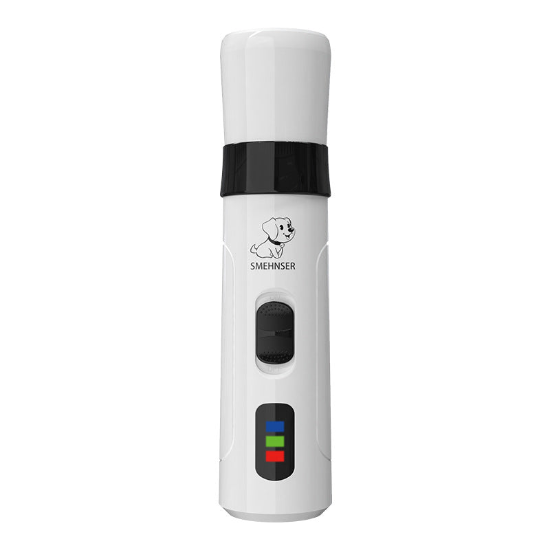 Quiet Electric Nail Grinder for Dogs and Cats, LED Claw Trimmer