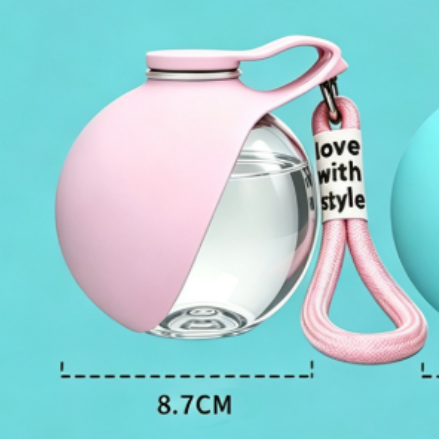 Portable pet water bottle in plastic or stainless steel for dogs - view 8