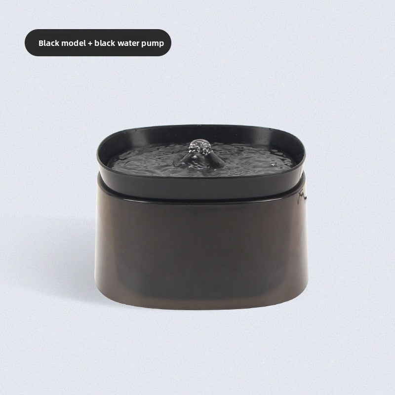 Automatic Circulating Cat Water Fountain with Filter Cartridges and Anti-Dry Burn Safety