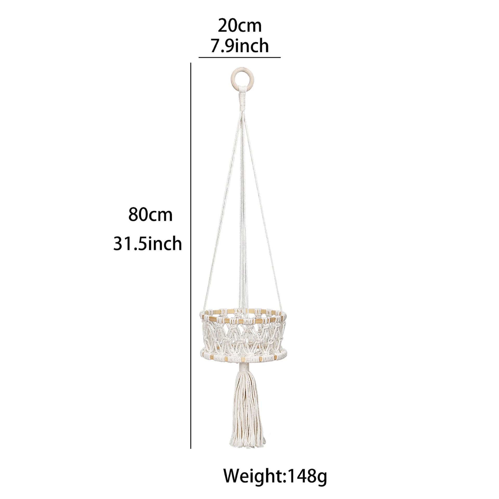 Handwoven bohemian hanging cat hammock in breathable cloth, product image 6