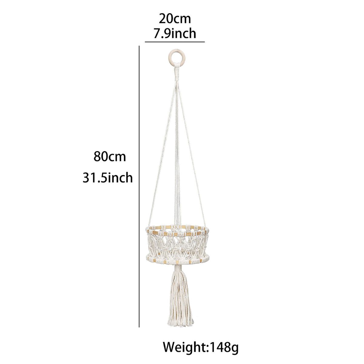Handwoven bohemian hanging cat hammock in breathable cloth, product image 6