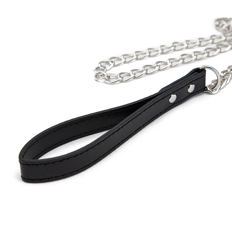 Adjustable Leather Collar with Bell