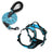 Reflective burst proof dog harness in orange with matching lead
