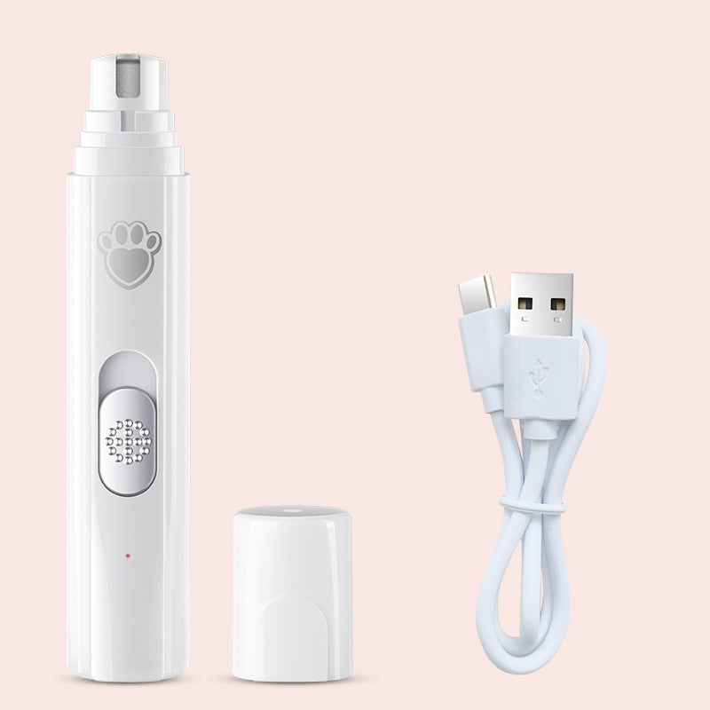 Rechargeable Pet Nail Grinder with Safety Cover, Low Noise