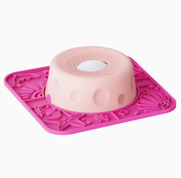 Silicone Slow Feeder Dog Bowl and Licking Mat