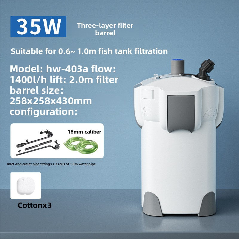 External Aquarium Filter Canister with Pump