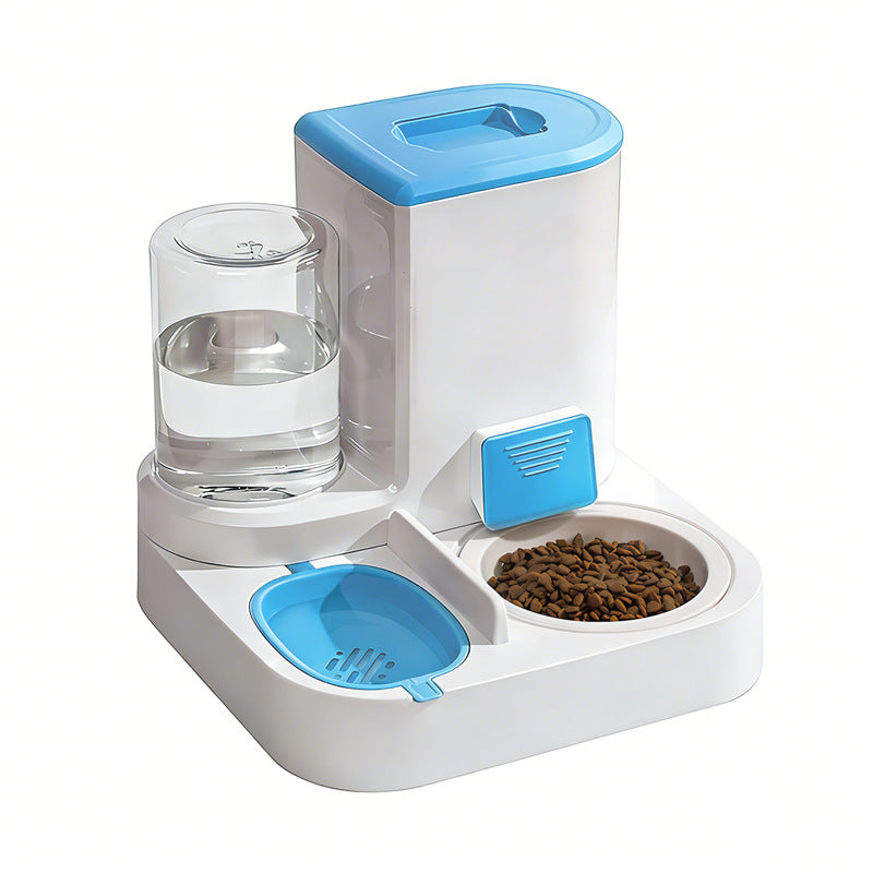 Automatic Pet Feeder and Water Dispenser for Pets with Optional Steel or Ceramic Bowl