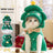 Cartoon pet cape for dogs and cats in Green, front view