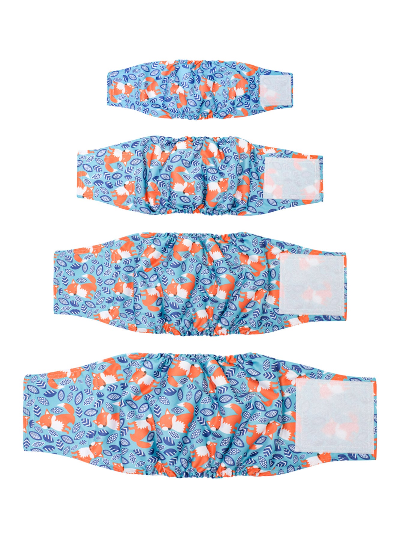 Washable Reusable Male Dog Diaper with Leak-Proof Absorbent Layer, Sizes S to XL