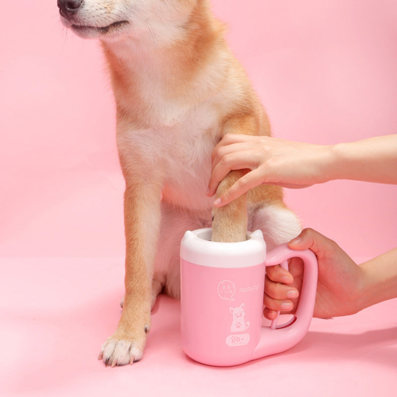 360 Degree Pet Paw Cleaning Cup, Portable Semi-Automatic Washer
