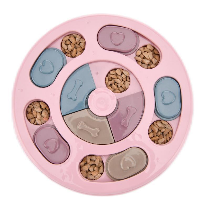 Puzzle Slow Feeder Toy Bowl for Dogs, Bite-Resistant PP Plastic, Choice of Shapes