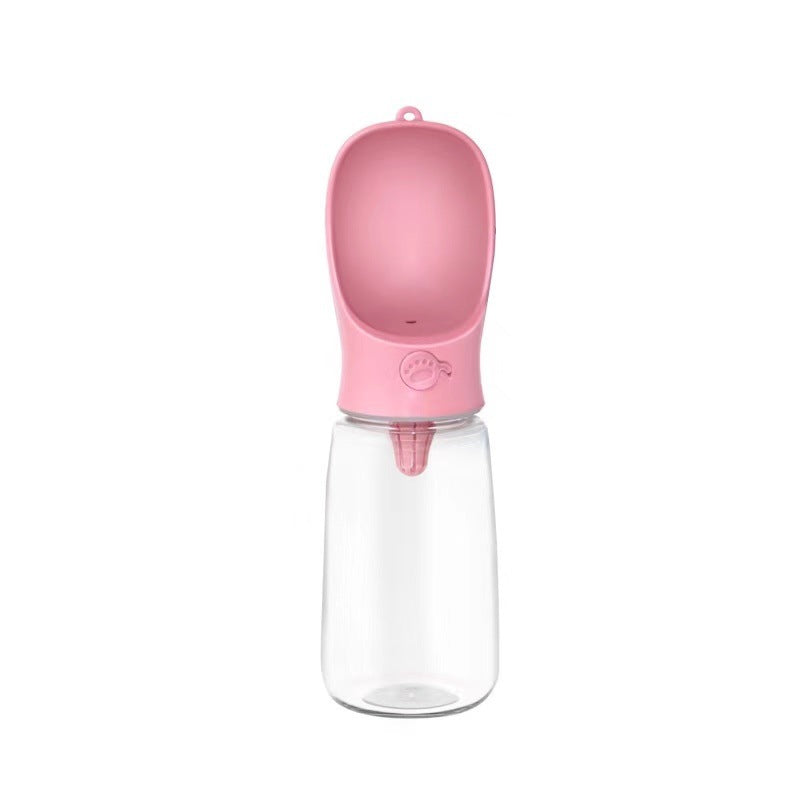 Portable Dog Water Bottle for Walks, Leak-Proof Silicone and PP Design, 350ml or 550ml