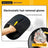 Static pet hair removal glove for sofas and clothes, in a home setting