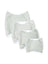 Reusable male dog belly band with waterproof outer layer, in use with a pet