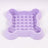 Pet Slow Feeder Bowl with Non-Slip Base in Square or Hexagonal Plum Blossom Shapes
