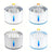 2.4L Pet Water Fountain with Flower-Shaped Spout, Filter and Quiet Pump for Cats
