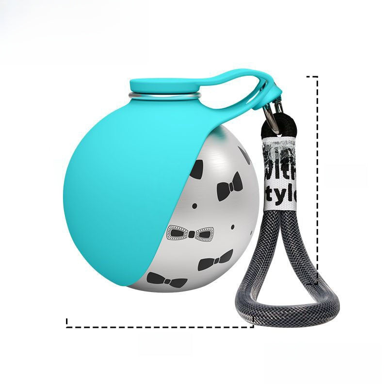 Foldable Stainless Steel Pet Travel Water Bottle, Leak-Proof