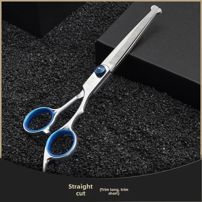 6 Inch Stainless Steel Dog Grooming Scissors, Straight and Curved