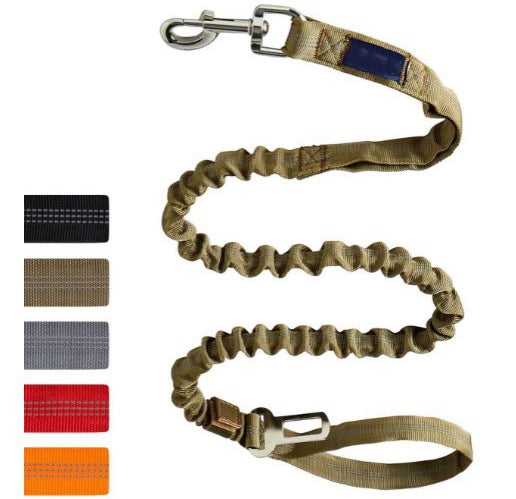 Tactical nylon dog harness with metal buckles in desert camo, view 46
