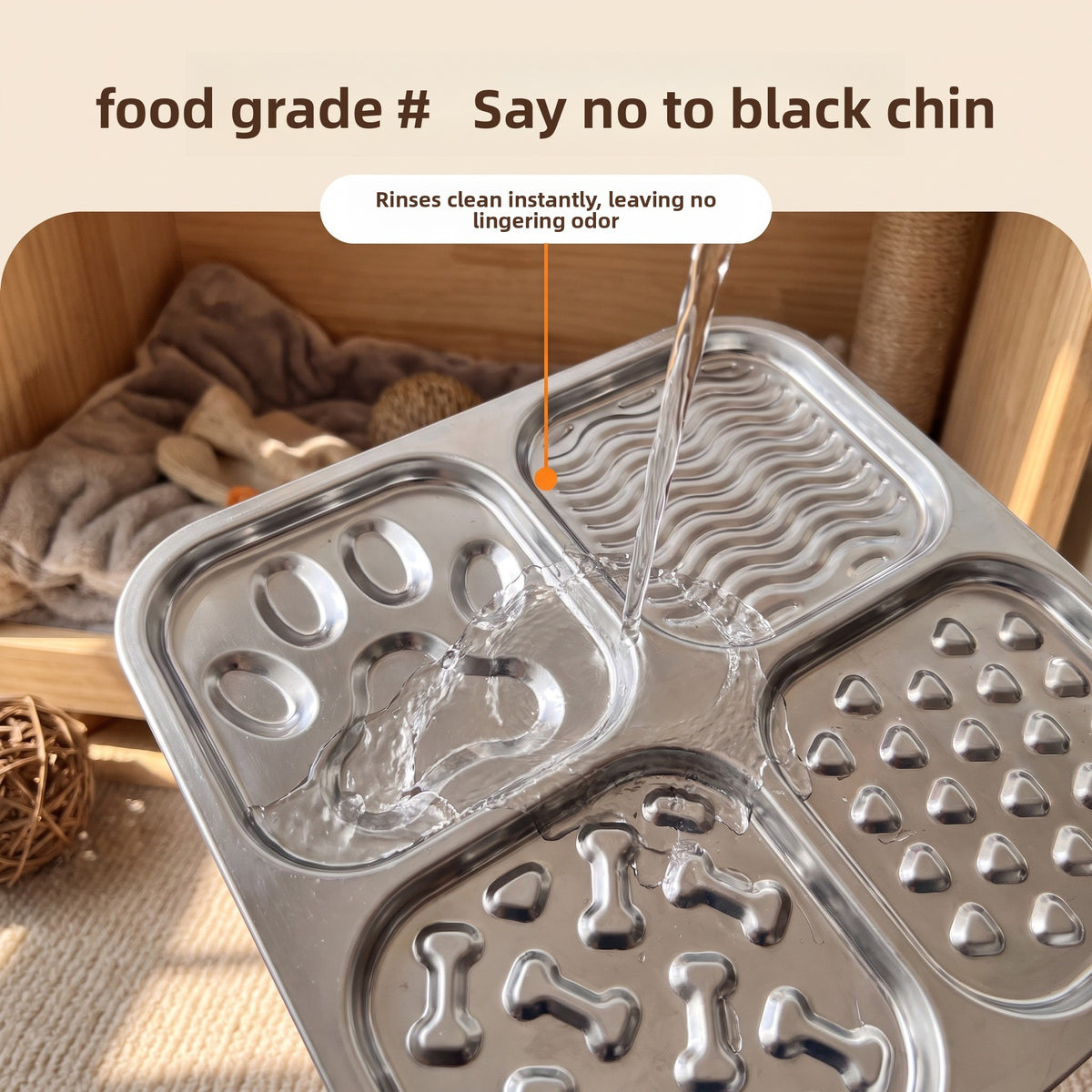 Silicone Slow Feeder Pet Bowl with Suction Cup Base for Licking Yoghurt and Wet Food