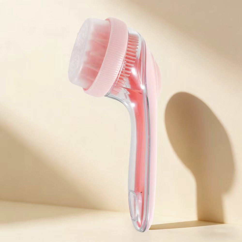 2-in-1 Silicone Dog Bath Brush, Double-Sided Shampoo Scrubber