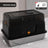 Fully Enclosed Stainless Steel Cat Litter Box, 50cm Wide