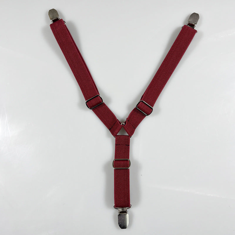 Adjustable elastic dog diaper suspender strap in plaid pattern, view 12