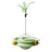Self-Spinning Cat Turntable Toy with Feather Attachments and Weighted Tumbler Base