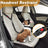 Elastic car seat belt lead for dogs, close-up detail view