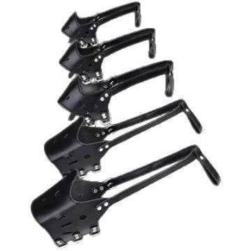 Black leather-look dog muzzle with adjustable buckle straps, product image 2