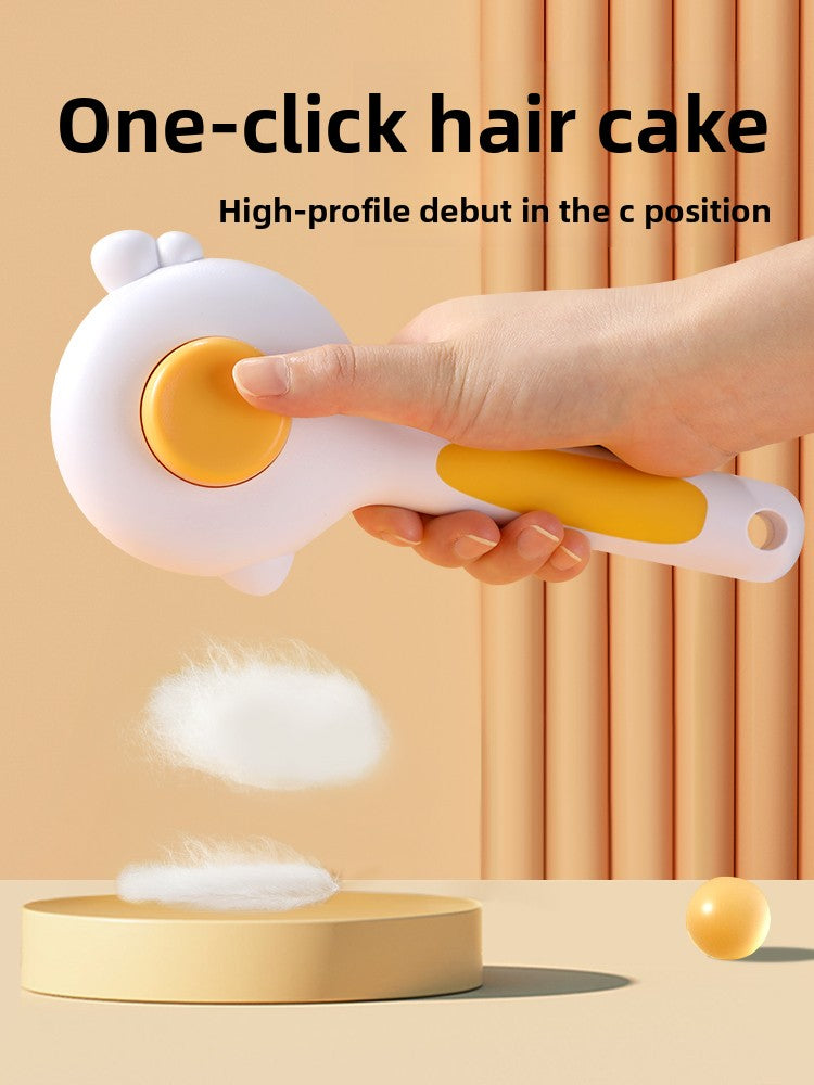 Dual-Function Pet Grooming Brush for Massage and Hair Removal