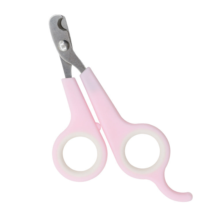 Stainless Steel Pet Nail Scissors with Curved Blade for Dogs and Cats